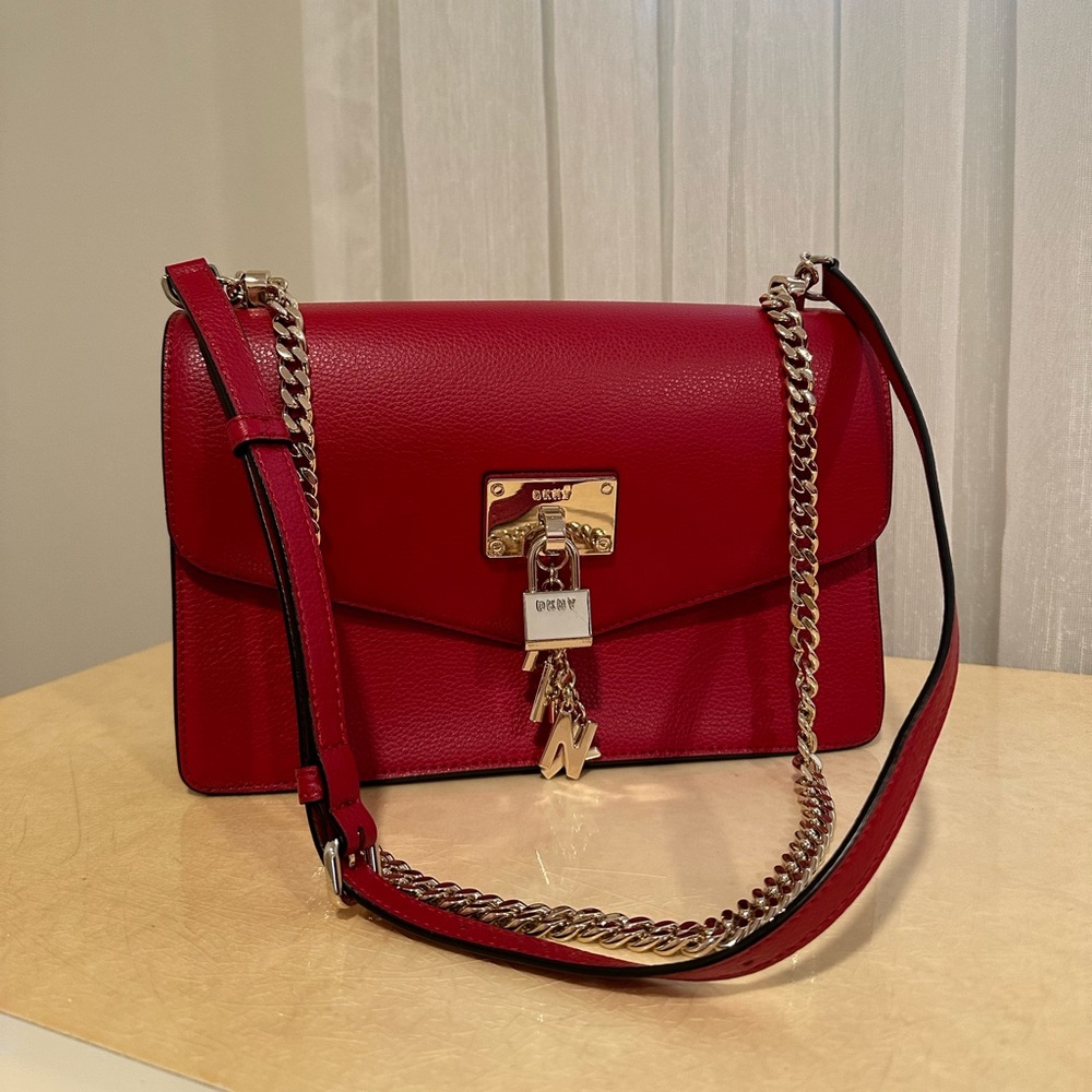 Red DKNY SHOLDER BAG